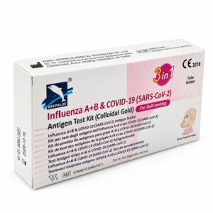 Deepblue 3-in-1 Antigen-Selbsttest – COVID-19 & Influenza A/B – 1 Stück