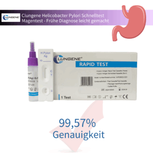 Clungene Helicobacter Pylori Schnelltest - Magentest / Stuhltest / 99.57% Genauigkeit