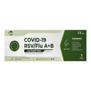 HCP Med+ COVID-19/RSV/Influenza A+B Antigen-Schnelltest – 4-in-1 Nasenabstrichtest