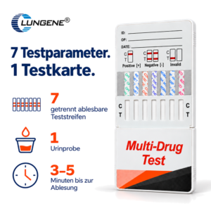 Clungene Multi-Drug 7 Drugs Test Dip Card